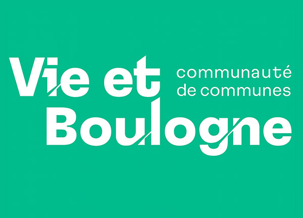 logo Vie et Boulogne blanc sur fond vert